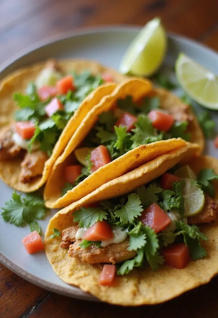 30 Santa Fe Chicken Crockpot Recipes That Are Southwest Comfort - 6. Chipotle Santa Fe Chicken Tacos