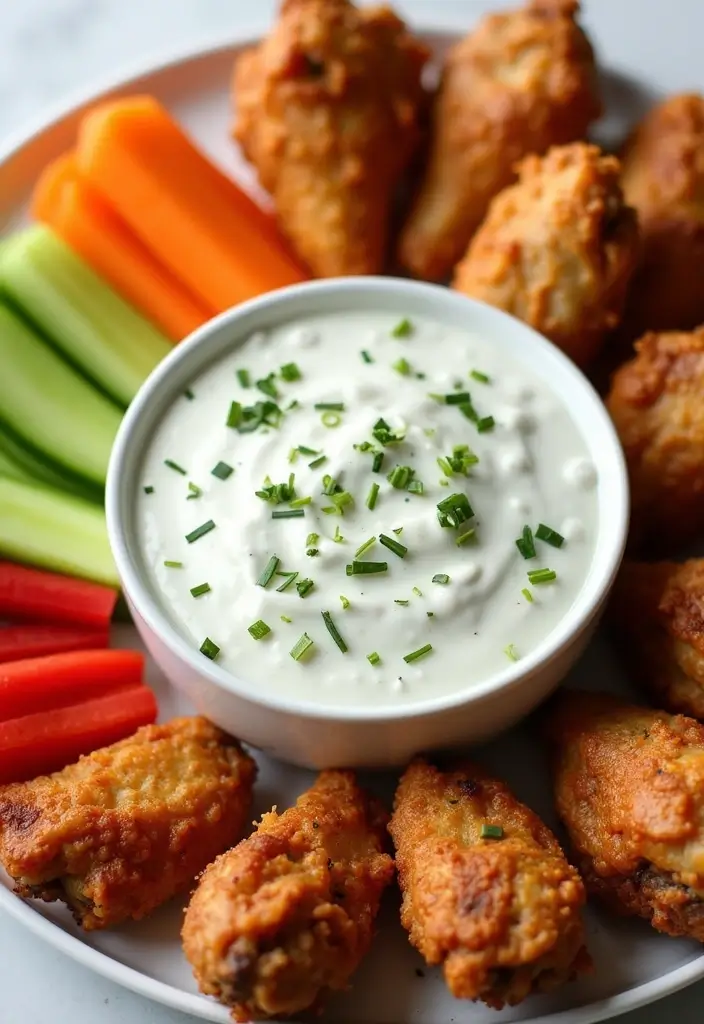 30 Sauce for Chicken Wings Recipes That Are Bold & Sticky - 6. Creamy Ranch Dip