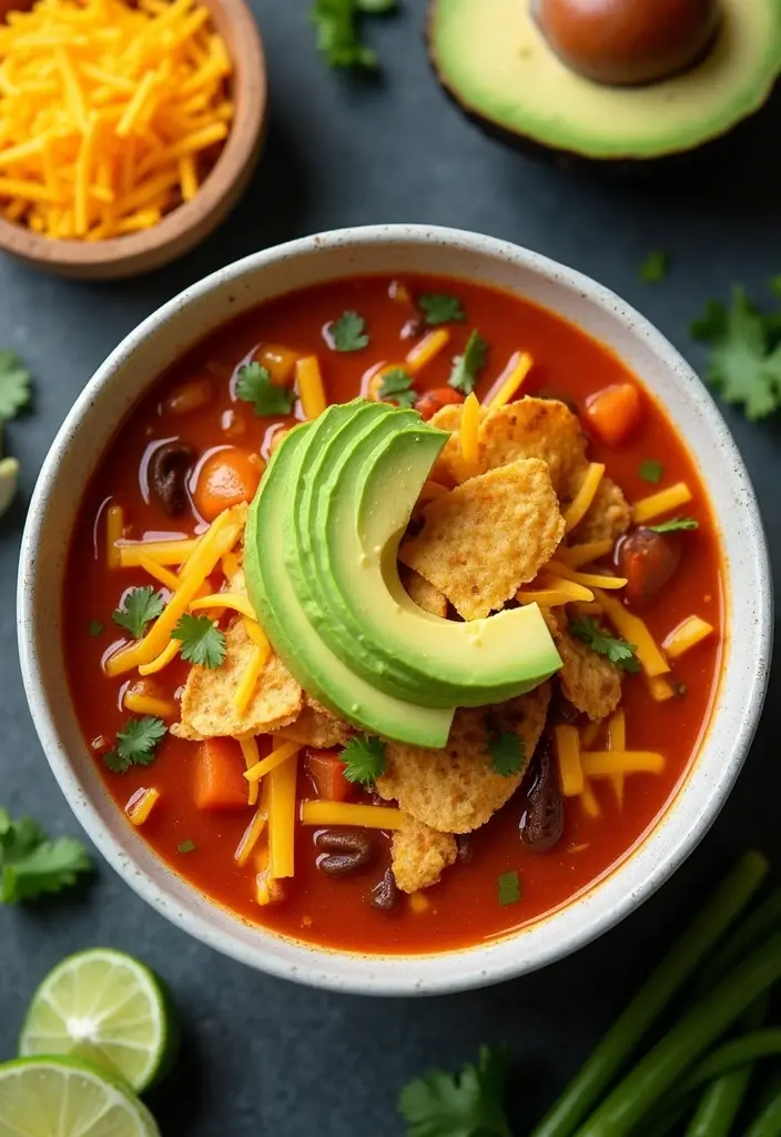 30 Soup with Rotisserie Chicken Recipes That Feel Cozy & Nourishing - 3. Spicy Tortilla Soup