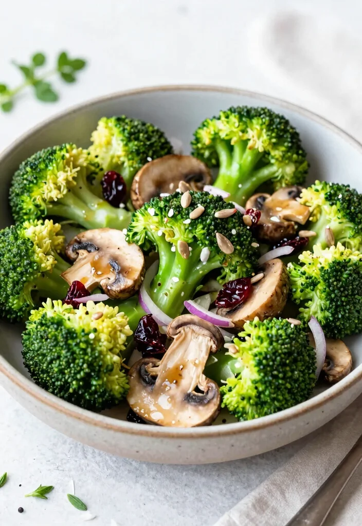 15 Broccoli and Mushroom Recipes: Savory Veggie Combos - 12. Broccoli and Mushroom Salad 1