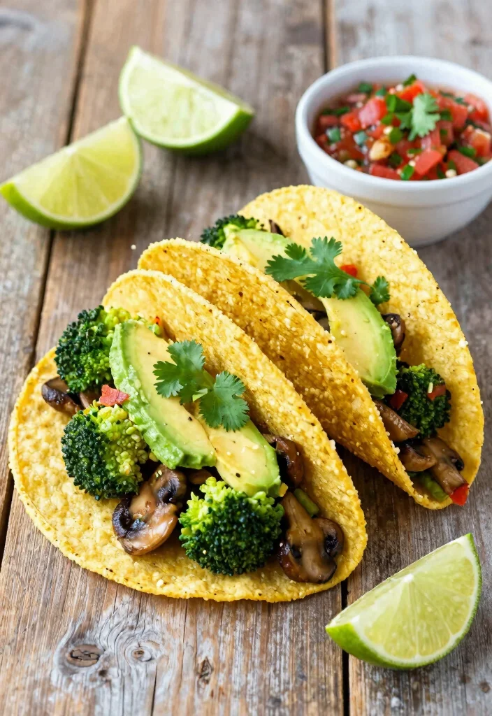 15 Broccoli and Mushroom Recipes: Savory Veggie Combos - 7. Savory Broccoli and Mushroom Tacos 1
