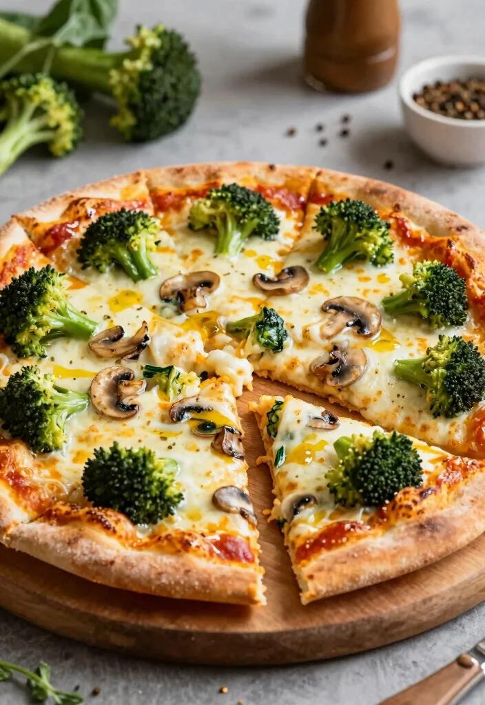 15 Broccoli and Mushroom Recipes: Savory Veggie Combos - 9. Broccoli and Mushroom Pizza 1