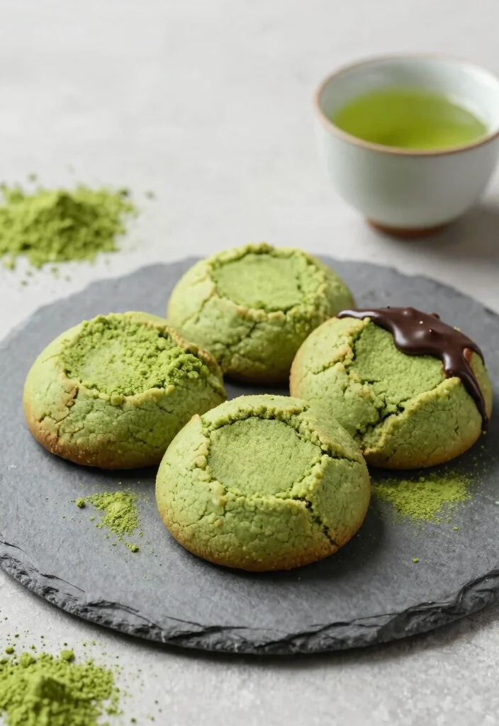 15 Cookie Recipes Without Eggs: Easy Allergy-Friendly Treats - 6. Matcha Green Tea Cookies 1
