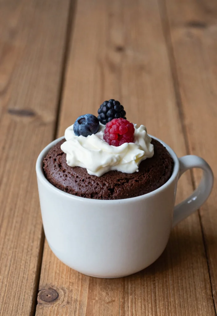 15 Cottage Cheese Recipes Snack High Protein Bites - 15. Cottage Cheese and Chocolate Mug Cake 1