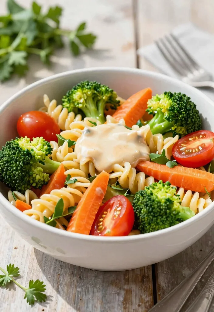 16 Broccoli and Carrot Recipes for Healthy, Colorful Sides - 11. Broccoli and Carrot Pasta Salad 1