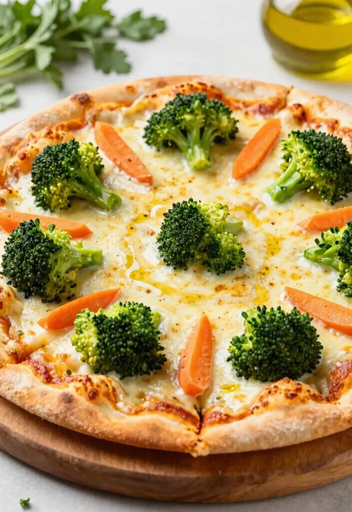 16 Broccoli and Carrot Recipes for Healthy, Colorful Sides - 14. Broccoli and Carrot Pizza Toppings 1