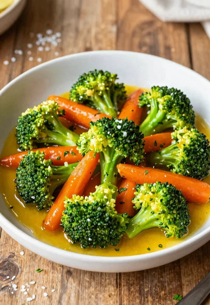16 Broccoli and Carrot Recipes for Healthy, Colorful Sides - 9. Garlic Butter Broccoli and Carrots 1