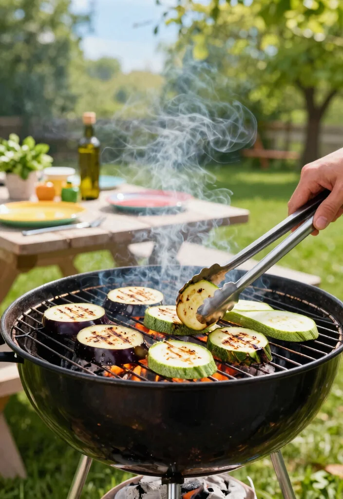 16 Eggplant and Zucchini Recipes Light Mediterranean Style - 1. Grilled Mediterranean Eggplant and Zucchini 1