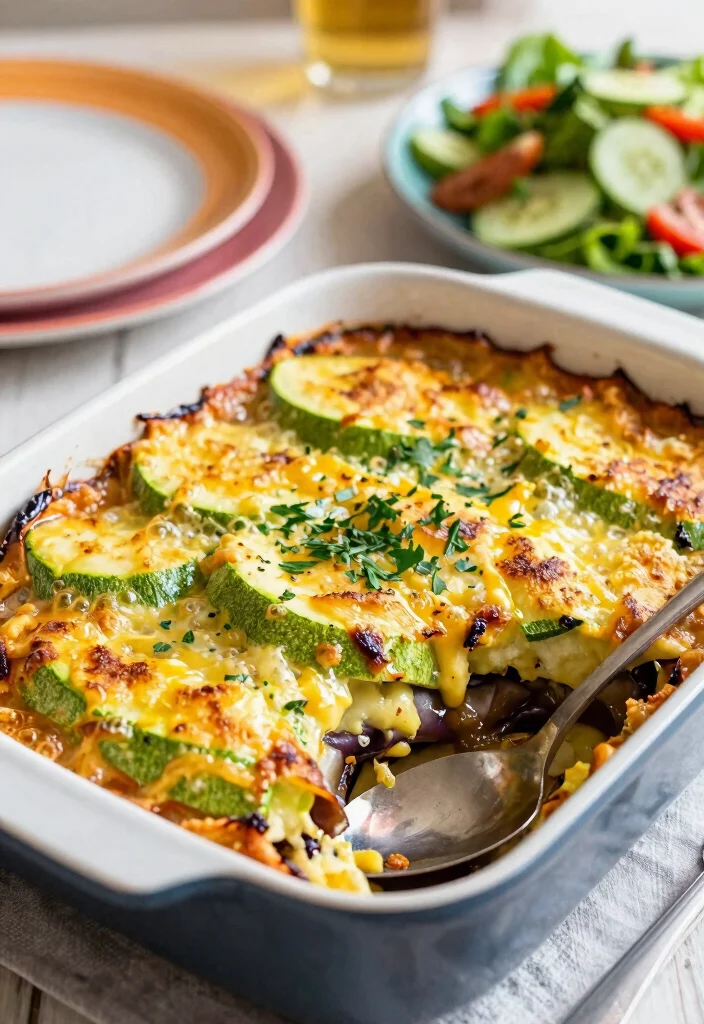 16 Eggplant and Zucchini Recipes Light Mediterranean Style - 9. Zucchini and Eggplant Casserole 1