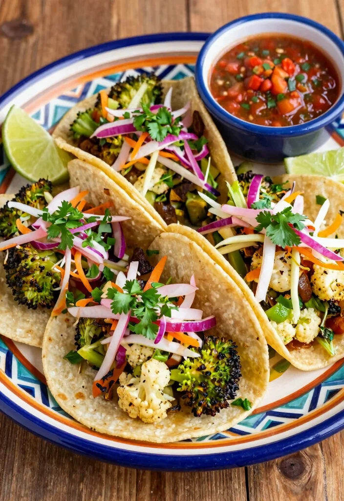 17 Broccoli and Cauliflower Recipes: Simple Nutritious Dishes - 11. Broccoli and Cauliflower Tacos 1