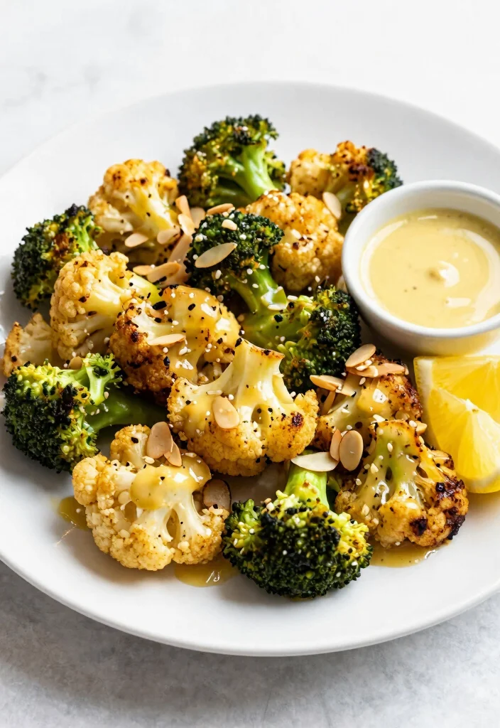 17 Broccoli and Cauliflower Recipes: Simple Nutritious Dishes - 3. Roasted Broccoli and Cauliflower Salad 1