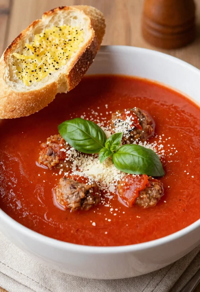 17 Canned Tomato Soup Recipes Cozy Quick Comfort - 13. Italian Tomato Soup with Meatballs 1