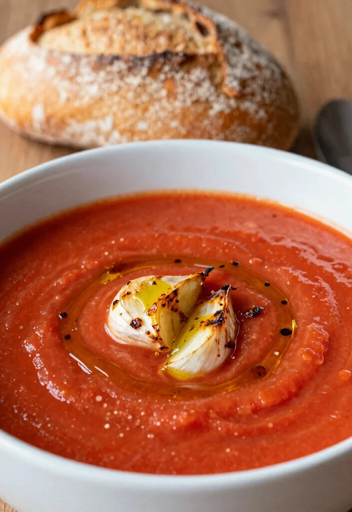 17 Canned Tomato Soup Recipes Cozy Quick Comfort - 15. Tomato Soup with Roasted Garlic 1