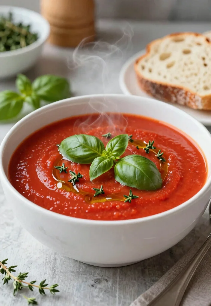 17 Canned Tomato Soup Recipes Cozy Quick Comfort - 4. Tomato Soup with Fresh Herbs and Garlic 1