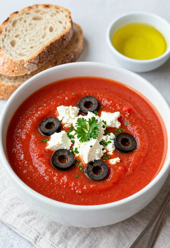 17 Canned Tomato Soup Recipes Cozy Quick Comfort - 7. Mediterranean Tomato Soup with Feta 1