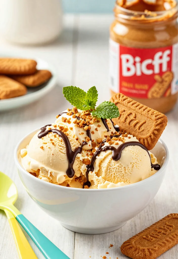 17 Irresistible Vegan Biscoff Cookie Butter Recipes - 2. Biscoff Cookie Butter Ice Cream 1