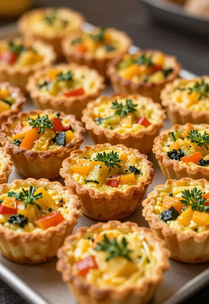 18 Appetizer Recipes for Party Easy Crowd Pleasers - 10. Mini Quiches 1