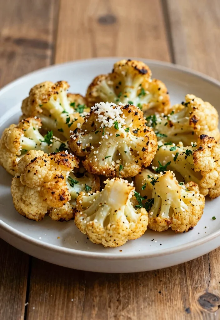 18 Appetizer Recipes for Party Easy Crowd Pleasers - 14. Garlic Parmesan Roasted Cauliflower 1