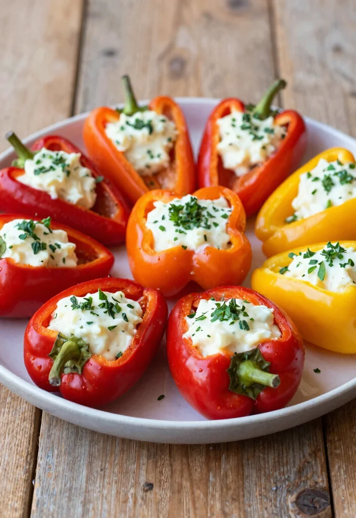 18 Appetizer Recipes for Party Easy Crowd Pleasers - 3. Stuffed Mini Peppers 1