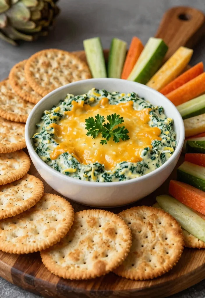 18 Appetizer Recipes for Party Easy Crowd Pleasers - 4. Spinach and Artichoke Dip 1