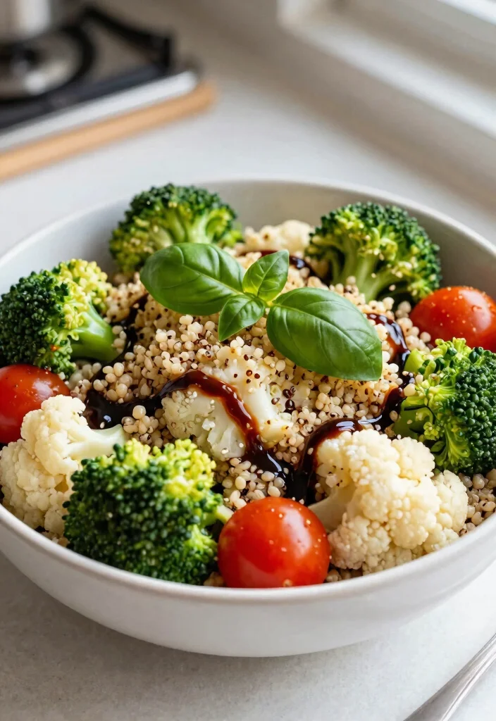 18 Broccoli Cauliflower Salad Recipes Fresh Crunchy Bowls - 9. Broccoli Cauliflower Salad with Quinoa 1