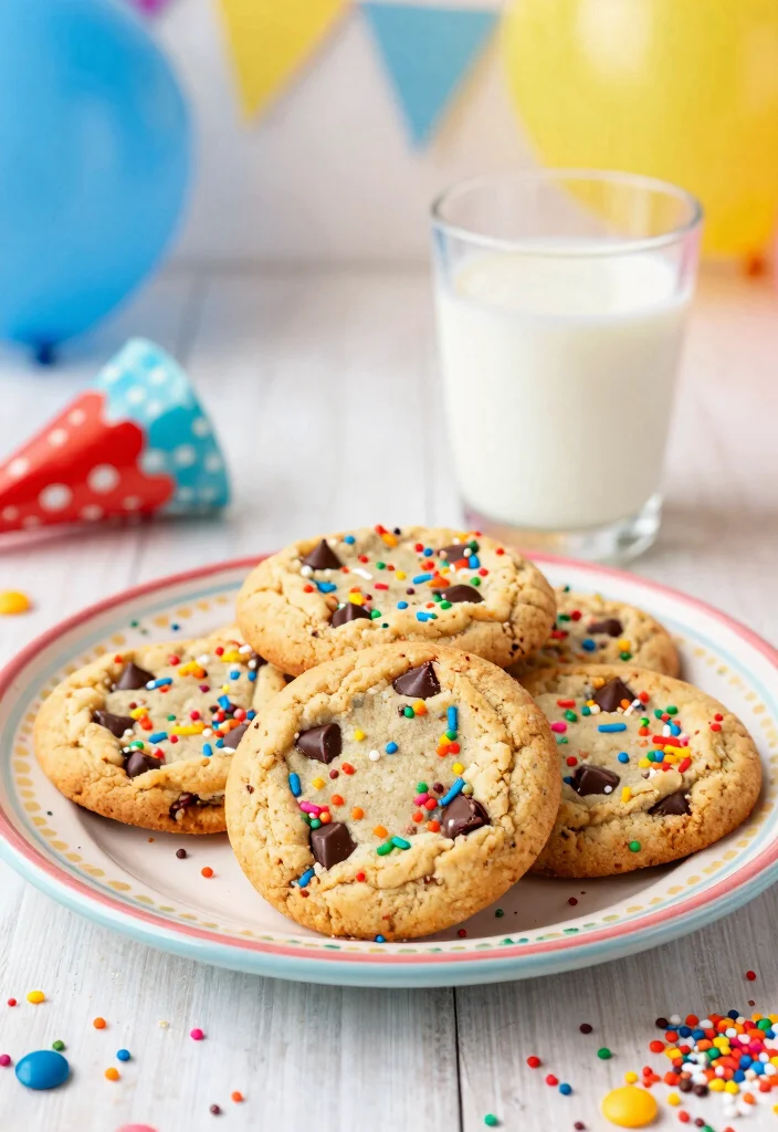 18 Cookie Recipes Chocolate Chip Classic Soft and Chewy - 12. Funfetti Chocolate Chip Cookies 1