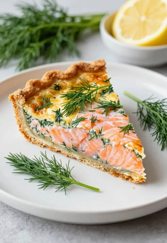 18 Crustless Quiche Recipes: Easy Protein-Packed Meals - 14. Salmon and Dill Crustless Quiche 1