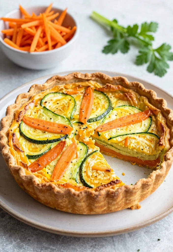 18 Crustless Quiche Recipes: Easy Protein-Packed Meals - 16. Carrot and Zucchini Crustless Quiche 1