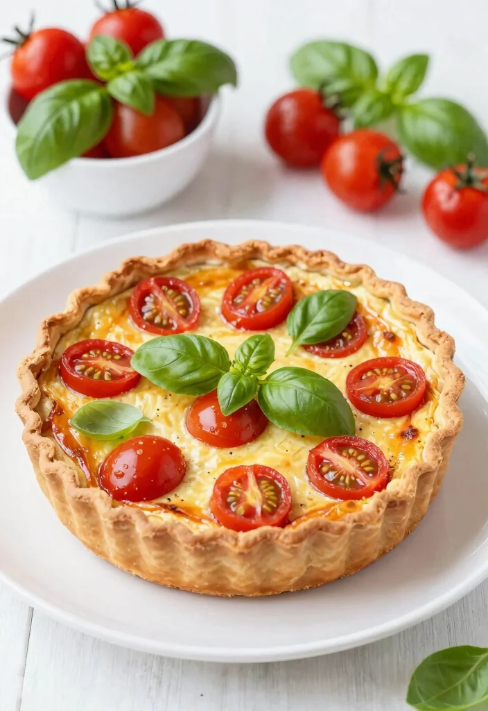 18 Crustless Quiche Recipes: Easy Protein-Packed Meals - 3. Tomato Basil Crustless Quiche 1