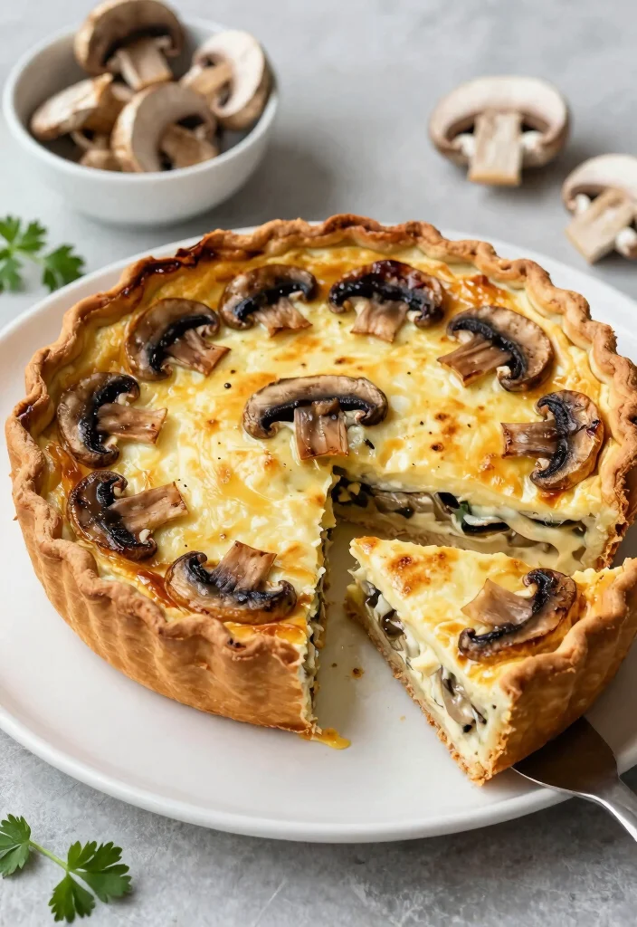18 Crustless Quiche Recipes: Easy Protein-Packed Meals - 6. Mushroom and Swiss Crustless Quiche 1