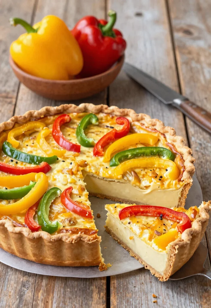 18 Crustless Quiche Recipes: Easy Protein-Packed Meals - 7. Bell Pepper and Onion Crustless Quiche 1
