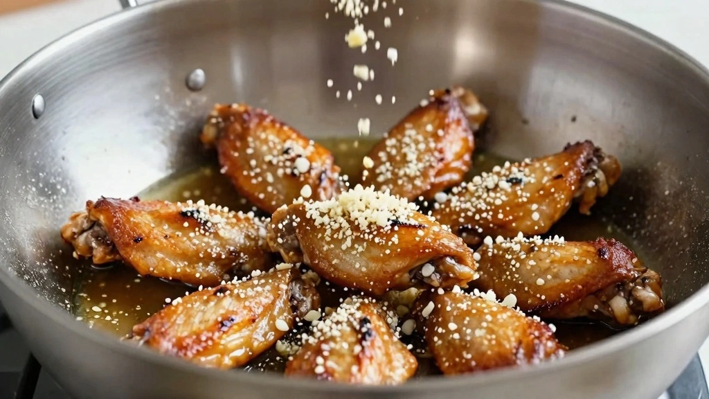 Garlic Parmesan Chicken Wings With Bold Flavor - Step 7: Toss Wings in Sauce 1
