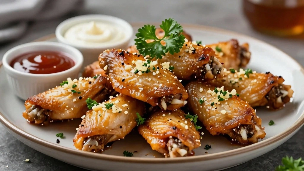 Garlic Parmesan Chicken Wings With Bold Flavor - Step 8: Serve and Enjoy 1
