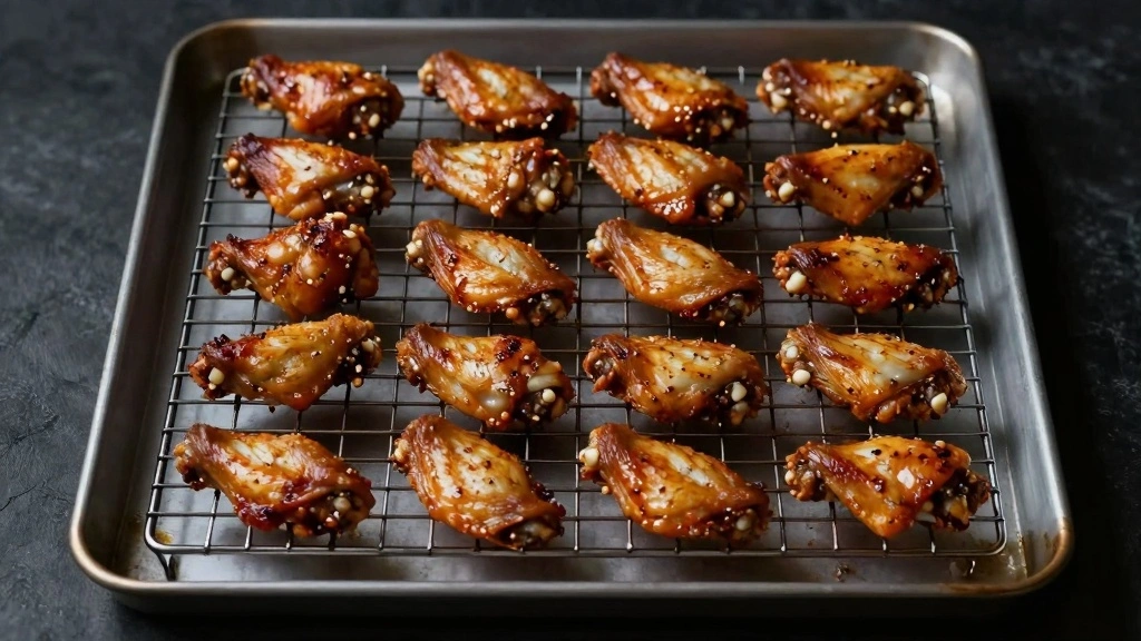 Whole Chicken Wings Baked in the Oven Until Crispy - Step 5: Arrange on Wire Rack 1